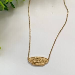 Vintage Capricornus Capricorn Zodiac Pendant Gold Tone Necklace Park Lane